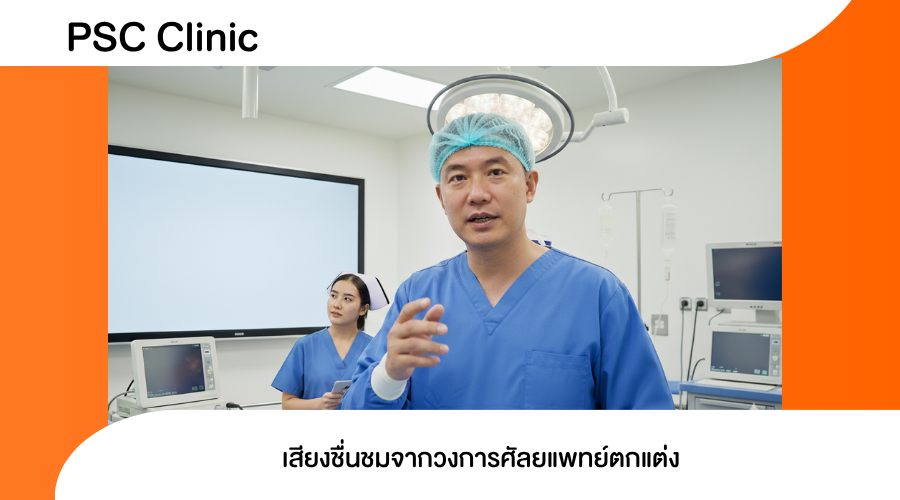 เสียงชื่นชมจากวงการศัลยแพทย์ตกแต่ง